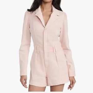 PAIGE “Meg” Romper in Vintage Pink Valentine Size 6 | Long Sleeve  Utility